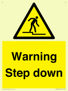 Warning Step down